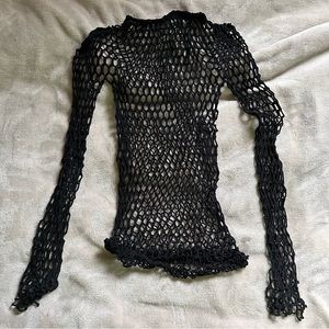 black torso fishnets